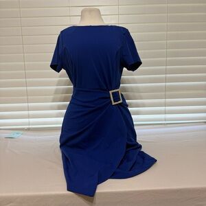 Luxology Royal Blue Dress with Buckle